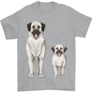 Anatolian Shepherd Dog and Puppy Mens T-Shirt 100% Cotton Sports Grey