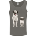 Anatolian Shepherd Dog and Puppy Mens Vest Tank Top Charcoal