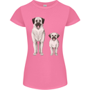 Anatolian Shepherd Dog and Puppy Womens Petite Cut T-Shirt Azalea