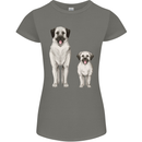Anatolian Shepherd Dog and Puppy Womens Petite Cut T-Shirt Charcoal