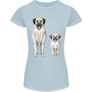 Anatolian Shepherd Dog and Puppy Womens Petite Cut T-Shirt Light Blue