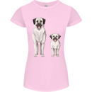 Anatolian Shepherd Dog and Puppy Womens Petite Cut T-Shirt Light Pink