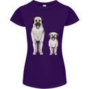 Anatolian Shepherd Dog and Puppy Womens Petite Cut T-Shirt Purple