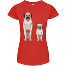 Anatolian Shepherd Dog and Puppy Womens Petite Cut T-Shirt Red