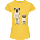 Anatolian Shepherd Dog and Puppy Womens Petite Cut T-Shirt Yellow