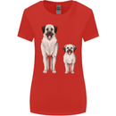 Anatolian Shepherd Dog and Puppy Womens Wider Cut T-Shirt Red