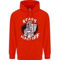 Anatomy of an American Bulldog Funny Dog Childrens Kids Hoodie Bright Red