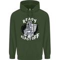Anatomy of an American Bulldog Funny Dog Childrens Kids Hoodie Forest Green