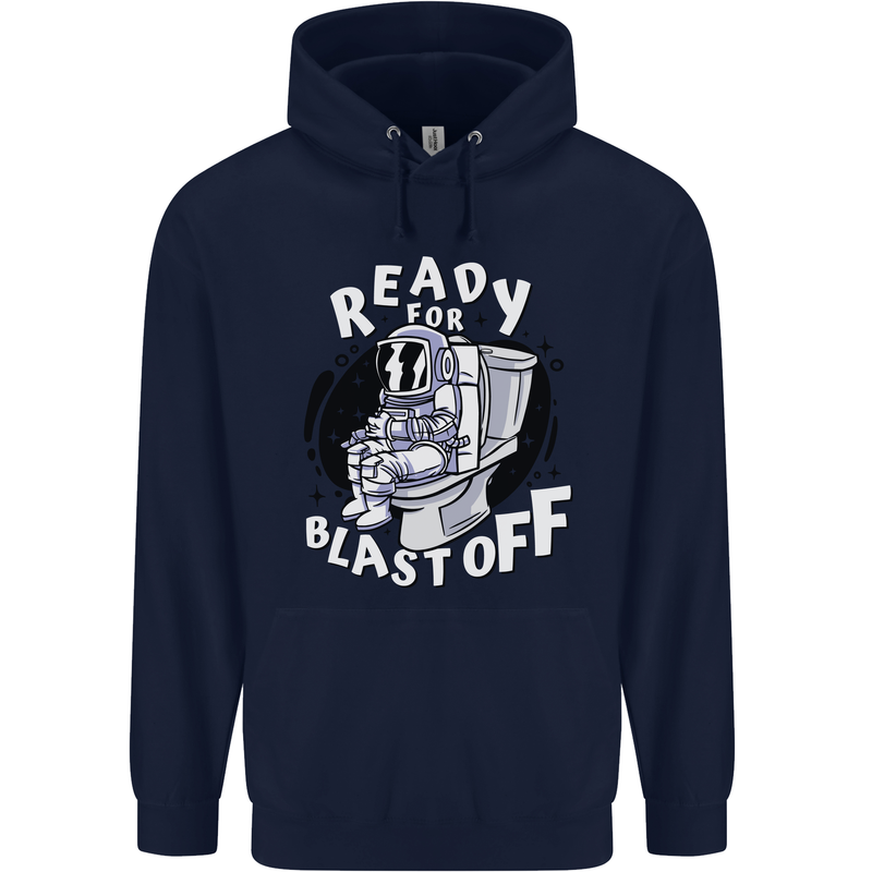 Anatomy of an American Bulldog Funny Dog Childrens Kids Hoodie Navy Blue