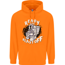 Anatomy of an American Bulldog Funny Dog Childrens Kids Hoodie Orange