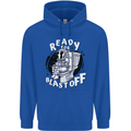 Anatomy of an American Bulldog Funny Dog Childrens Kids Hoodie Royal Blue