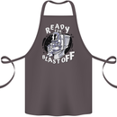 Anatomy of an American Bulldog Funny Dog Cotton Apron 100% Organic Dark Grey