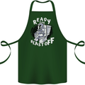Anatomy of an American Bulldog Funny Dog Cotton Apron 100% Organic Forest Green