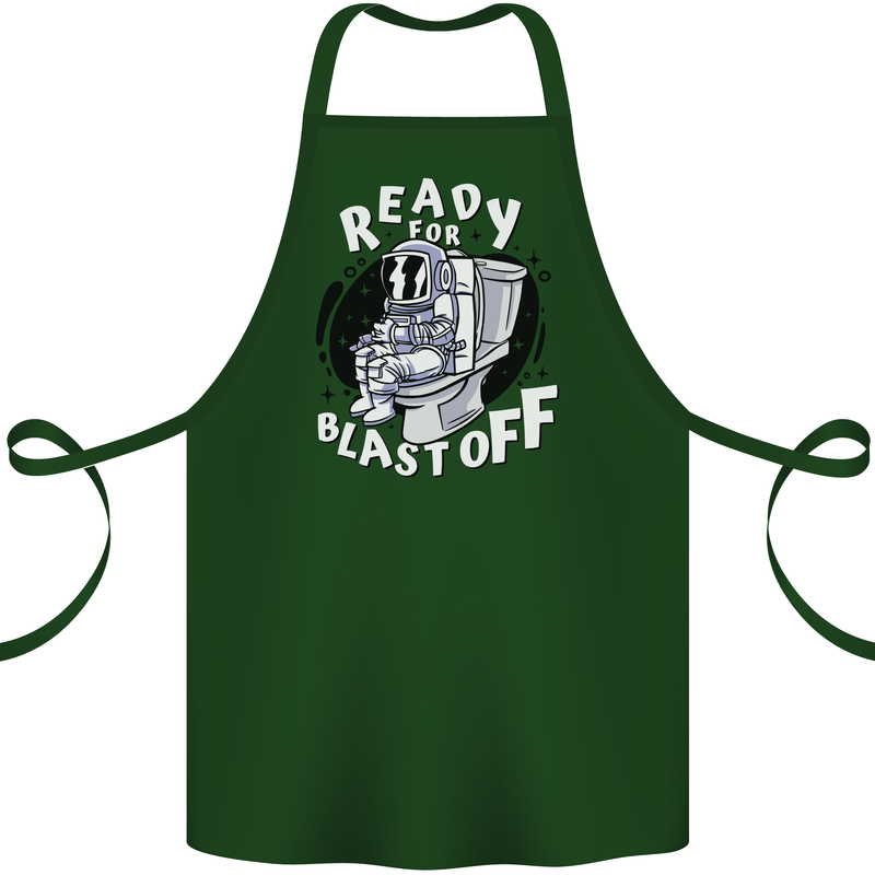 Anatomy of an American Bulldog Funny Dog Cotton Apron 100% Organic Forest Green