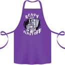 Anatomy of an American Bulldog Funny Dog Cotton Apron 100% Organic Purple