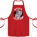 Anatomy of an American Bulldog Funny Dog Cotton Apron 100% Organic Red