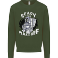 Anatomy of an American Bulldog Funny Dog Kids Sweatshirt Jumper Forest Green