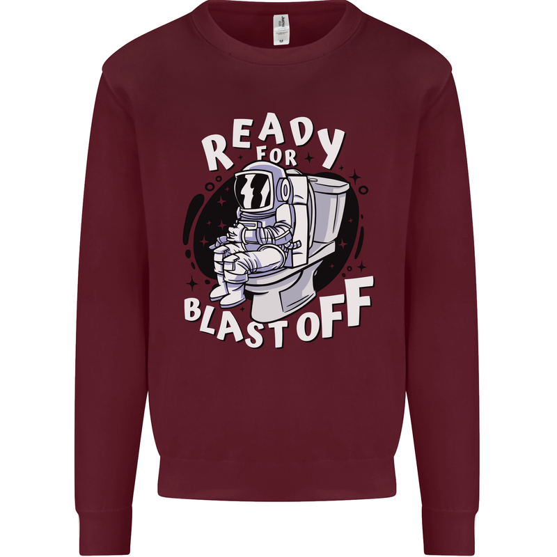 Anatomy of an American Bulldog Funny Dog Kids Sweatshirt Jumper Maroon