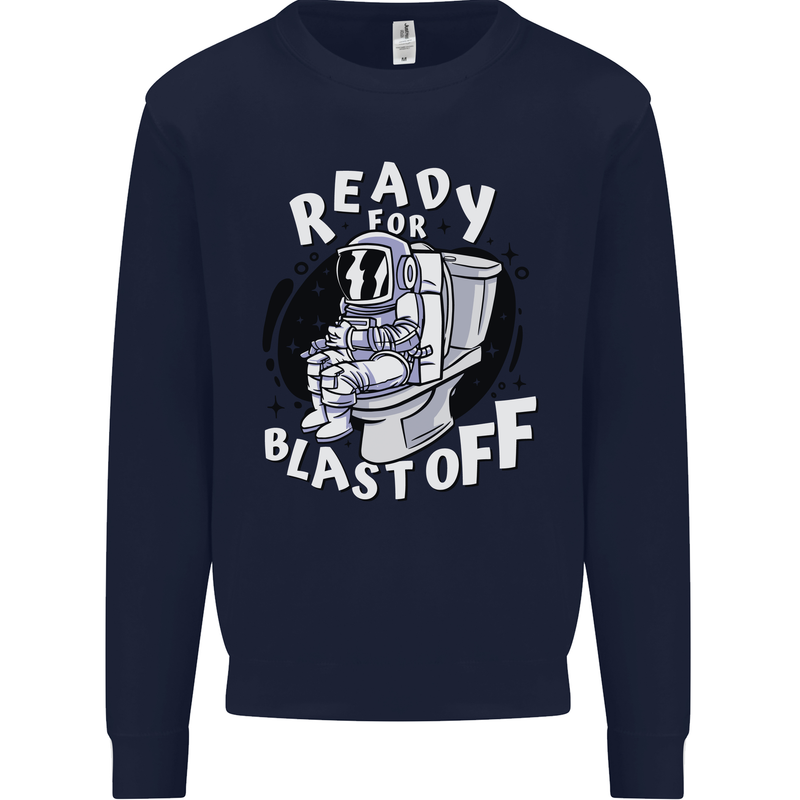 Anatomy of an American Bulldog Funny Dog Kids Sweatshirt Jumper Navy Blue