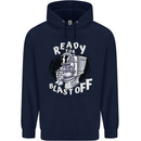 Anatomy of an American Bulldog Funny Dog Mens 80% Cotton Hoodie Navy Blue