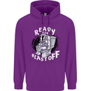 Anatomy of an American Bulldog Funny Dog Mens 80% Cotton Hoodie Purple