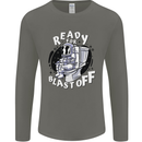 Anatomy of an American Bulldog Funny Dog Mens Long Sleeve T-Shirt Charcoal