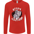 Anatomy of an American Bulldog Funny Dog Mens Long Sleeve T-Shirt Red