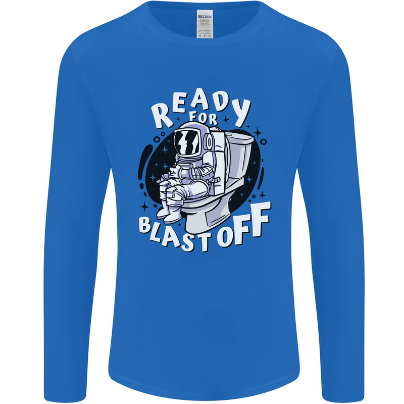 Anatomy of an American Bulldog Funny Dog Mens Long Sleeve T-Shirt Royal Blue