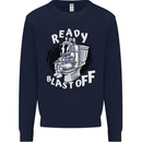 Anatomy of an American Bulldog Funny Dog Mens Sweatshirt Jumper Navy Blue