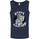 Anatomy of an American Bulldog Funny Dog Mens Vest Tank Top Navy Blue