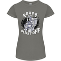 Anatomy of an American Bulldog Funny Dog Womens Petite Cut T-Shirt Charcoal