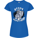 Anatomy of an American Bulldog Funny Dog Womens Petite Cut T-Shirt Royal Blue