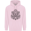 Anchor Skull Sailor Sailing Captain Pirate Ship Childrens Kids Hoodie Light Pink