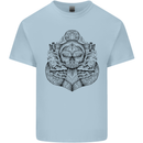 Anchor Skull Sailor Sailing Captain Pirate Ship Kids T-Shirt Childrens Light Blue