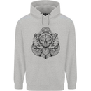Anchor Skull Sailor Sailing Captain Pirate Ship Mens 80% Cotton Hoodie Sports Grey