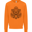 Anchor Skull Sailor Sailing Captain Pirate Ship Mens Sweatshirt Jumper Orange