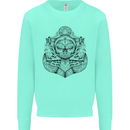 Anchor Skull Sailor Sailing Captain Pirate Ship Mens Sweatshirt Jumper Peppermint