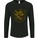 Ancient Ones Fantasy Dragon Mens Long Sleeve T-Shirt Black