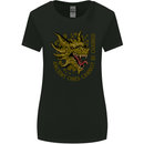 Ancient Ones Fantasy Dragon Womens Wider Cut T-Shirt Black