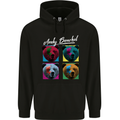 Andy Bearhol Funny Panda Bear Parody Art Childrens Kids Hoodie Black