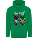 Andy Bearhol Funny Panda Bear Parody Art Childrens Kids Hoodie Irish Green