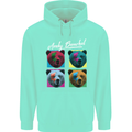 Andy Bearhol Funny Panda Bear Parody Art Childrens Kids Hoodie Peppermint