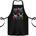 Andy Bearhol Funny Panda Bear Parody Art Cotton Apron 100% Organic Black