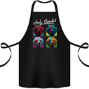 Andy Bearhol Funny Panda Bear Parody Art Cotton Apron 100% Organic Black