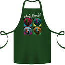 Andy Bearhol Funny Panda Bear Parody Art Cotton Apron 100% Organic Forest Green