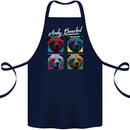 Andy Bearhol Funny Panda Bear Parody Art Cotton Apron 100% Organic Navy Blue