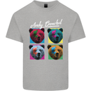 Andy Bearhol Funny Panda Bear Parody Art Kids T-Shirt Childrens Sports Grey