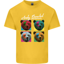 Andy Bearhol Funny Panda Bear Parody Art Kids T-Shirt Childrens Yellow