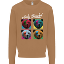Andy Bearhol Funny Panda Bear Parody Art Mens Sweatshirt Jumper Caramel Latte