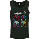 Andy Bearhol Funny Panda Bear Parody Art Mens Vest Tank Top Black